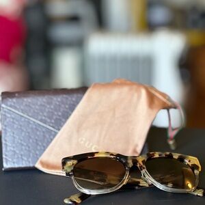 Gently used Gucci tortoise sunglasses.